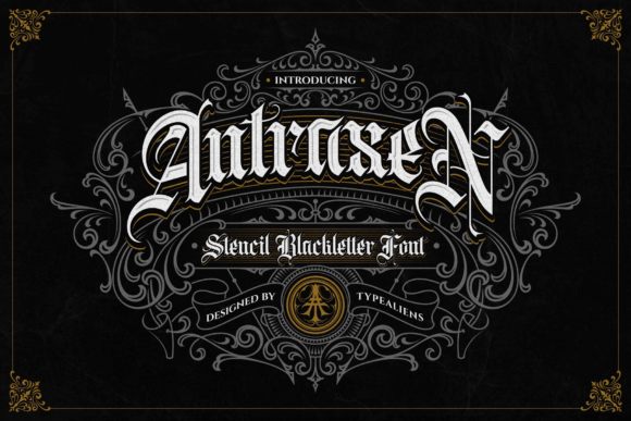 Antraxen: The Gothic Stencil Font for Bold Branding