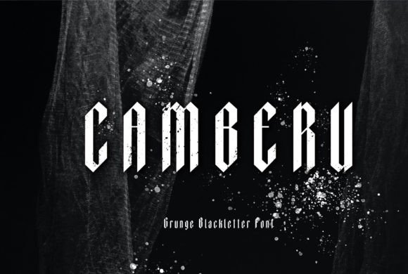 Camberu: The Grunge Gothic Font for Bold Designs