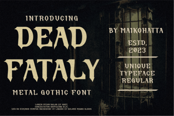 Dead Fataly: The Ultimate Horror Metal Font for Dark Designs