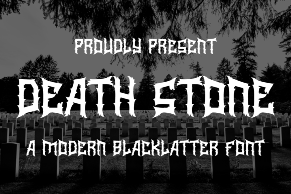 Death Stone: Navigating the Details of a High-Impact Blackletter Typeface