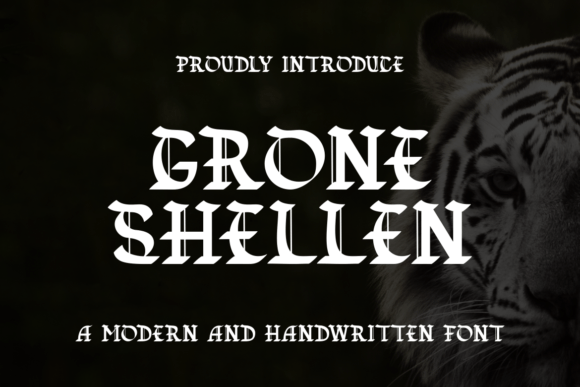 Grone Shellen: Elevating Visual Identity with Bold Blackletter Typography