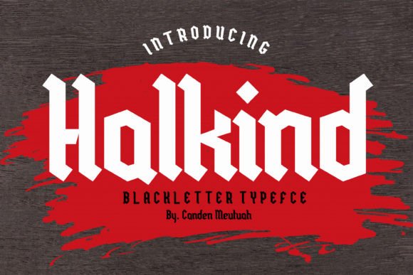 Halkind: Elevating Design with Timeless Blackletter Elegance