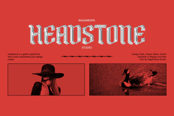 Headstone: Elevate Your Design with Classic Blackletter