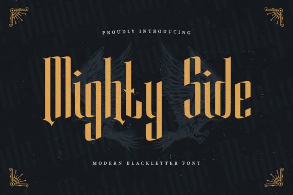 Mighty Side: A Modern Blackletter Font for Bold Branding