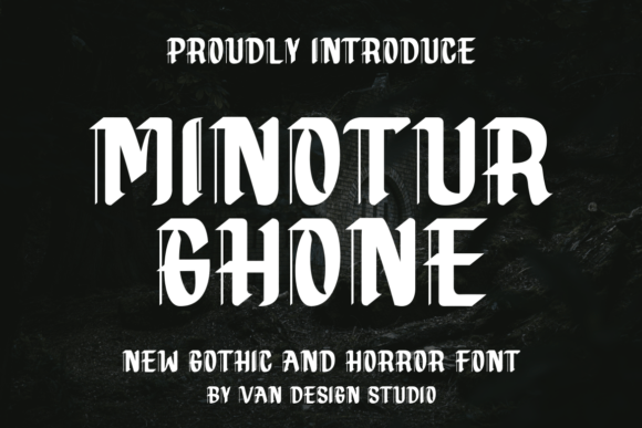 Minotur Ghone: Elevating Bold Designs with Assertive Blackletter