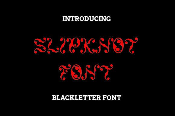 Slipknot Font: A Strategic Evaluation for Screen Printing and Graphic Design