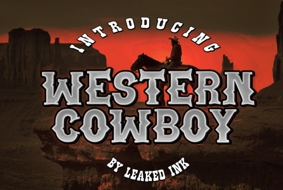 Western Cowboy: The Bold Blackletter Font for Authentic Vintage Branding